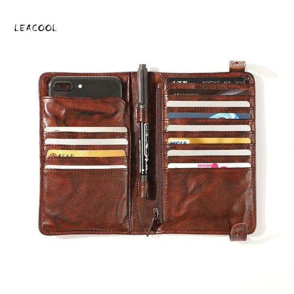 wallets genuine leather men wallet clutch bag vintage handmade long purse organizer travel large passport card holder coin pocket, Red;black
wallets genuine leather men wallet clutch bag vintage handmade long purse organizer travel large passport card holder coin pocket, Red;black