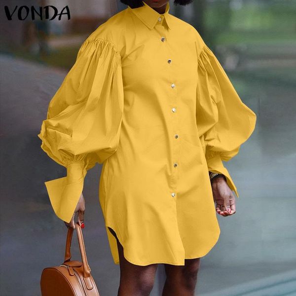 casual dresses elegant ol dress 2021 vonda summer sundress women lapel collar puff sleeve party knee-length shirt vestido oversize, Black;gray
casual dresses elegant ol dress 2021 vonda summer sundress women lapel collar puff sleeve party knee-length shirt vestido oversize, Black;gray
