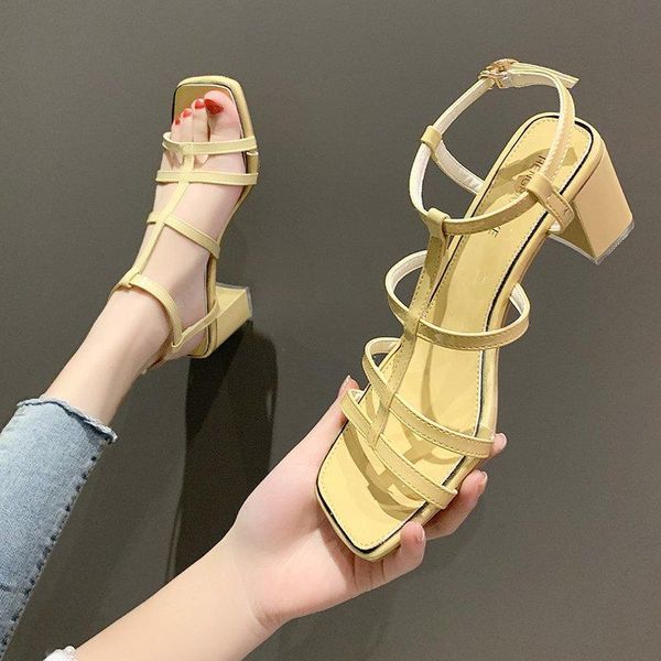 sandals thick heel women open toe gladiator shoes summer narrow band high mujer 2021, Black
sandals thick heel women open toe gladiator shoes summer narrow band high mujer 2021, Black