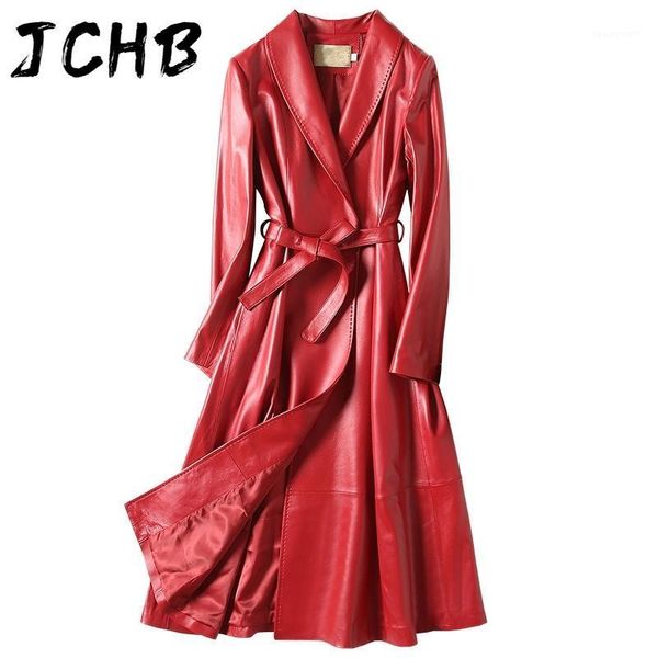 red genuine leather jacket women spring long sheepskin coat female korean style trench coats chaqueta cuero mujer pph women's & faux, Black
red genuine leather jacket women spring long sheepskin coat female korean style trench coats chaqueta cuero mujer pph women's & faux, Black