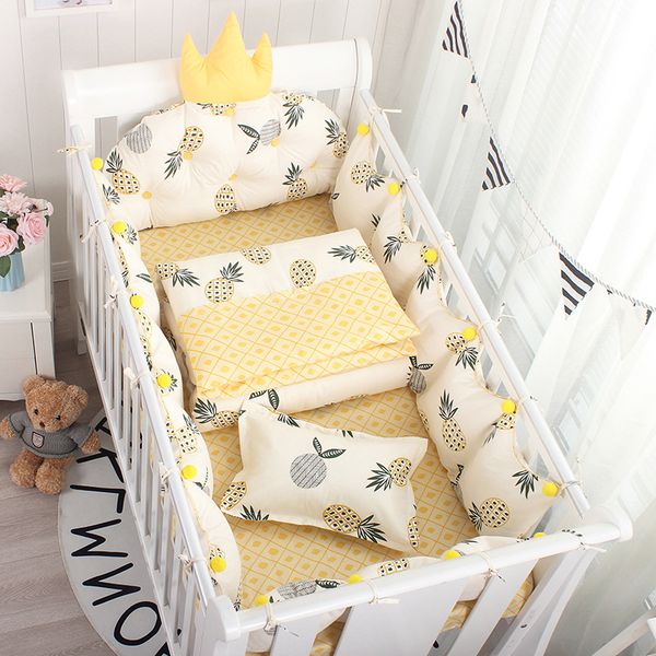 5Pcs Set Nordic Crown Cushion Wavy Dot Cot Bumper For Newborn Babies Cotton Bed Side Around Proctector Kids Bedroom Decoration, Pale yellow
5Pcs Set Nordic Crown Cushion Wavy Dot Cot Bumper For Newborn Babies Cotton Bed Side Around Proctector Kids Bedroom Decoration, Pale yellow