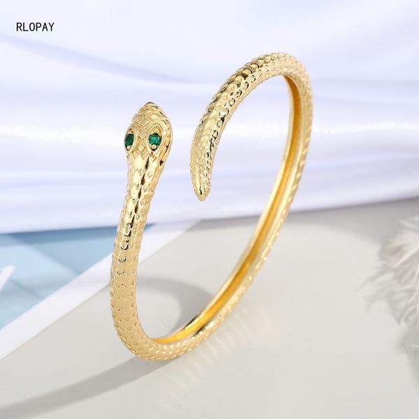 trendy copper women bangles plating gold turkish snake shape cuff bracelets size animal bangles with charms, White
trendy copper women bangles plating gold turkish snake shape cuff bracelets size animal bangles with charms, White