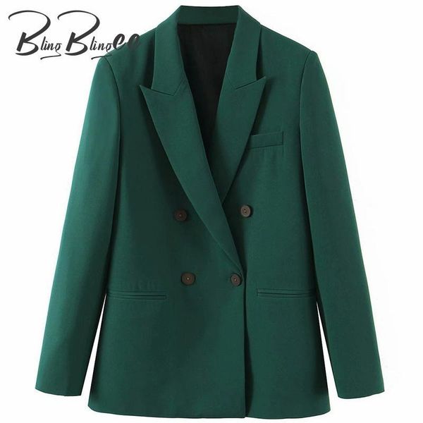 women's suits & blazers blingblingee double breasted dark green woman casual loose formal autumn notched collar female suit jacket coat, White;black
women's suits & blazers blingblingee double breasted dark green woman casual loose formal autumn notched collar female suit jacket coat, White;black