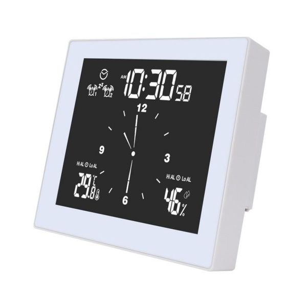 desk & table clocks multifunctional upper and lower limit temperature humidity meter bathroom clock with built in electronic display
desk & table clocks multifunctional upper and lower limit temperature humidity meter bathroom clock with built in electronic display