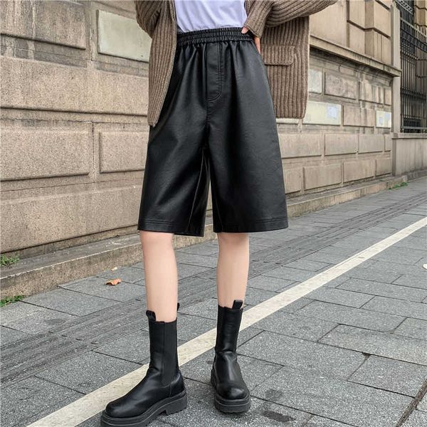 women's pants & capris bermuda shorts for women summer loose elastic waist plus size wide leg pu leather short knee length su4r, Black;white
women's pants & capris bermuda shorts for women summer loose elastic waist plus size wide leg pu leather short knee length su4r, Black;white