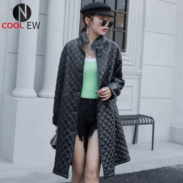 women's leather & faux fashion women sheepskin genuine jacket single breasted warm trench coat office ladies padded windbreaker long 3x, Black
women's leather & faux fashion women sheepskin genuine jacket single breasted warm trench coat office ladies padded windbreaker long 3x, Black