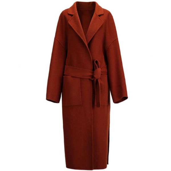 women's wool & blends plus size 4xlwinter woolen coat women loose belt long basic coats outerwear, Black
women's wool & blends plus size 4xlwinter woolen coat women loose belt long basic coats outerwear, Black