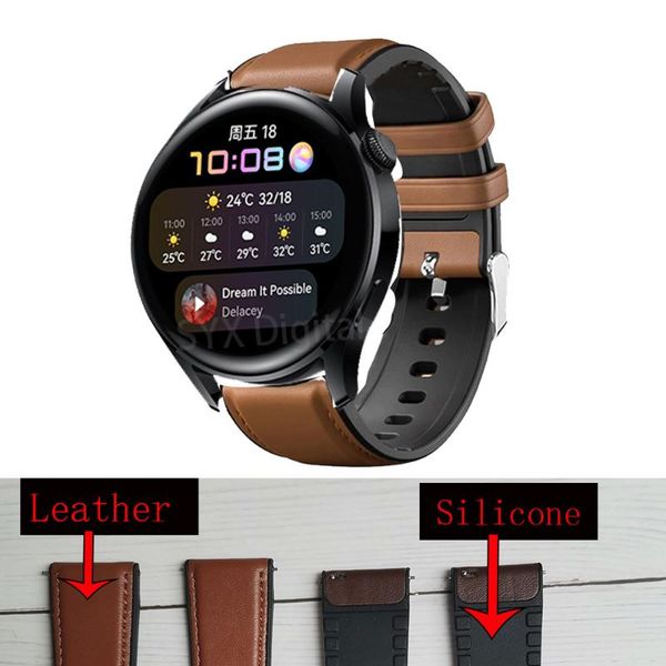 watch bands 22mm strap for huawei 3 watch3 smart band leather silicone bracelet straps gt/gt2 46mm pro correa wristbands, Black;brown
watch bands 22mm strap for huawei 3 watch3 smart band leather silicone bracelet straps gt/gt2 46mm pro correa wristbands, Black;brown