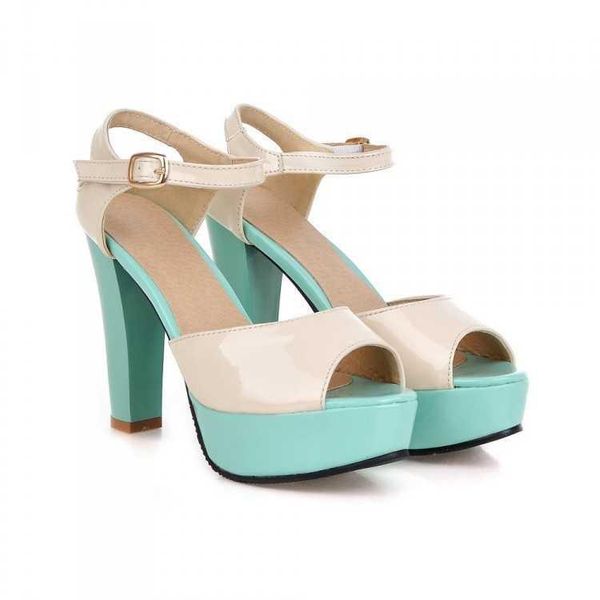 dress shoes 2021 color matching bag heel fish mouth sandals waterproof platform thick high women's large size, Black
dress shoes 2021 color matching bag heel fish mouth sandals waterproof platform thick high women's large size, Black
