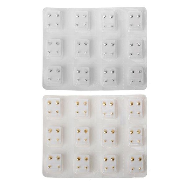 stud 12 pairs ear piercing earring disposable set hypoallergenic jewelry, Golden;silver
stud 12 pairs ear piercing earring disposable set hypoallergenic jewelry, Golden;silver