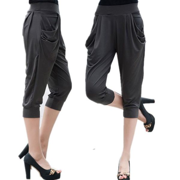 women's pants & capris large size 5xl 6xl 7xl 8xl calf length summer breeches women soft silk stretch plus harem trousers capri female, Black;white
women's pants & capris large size 5xl 6xl 7xl 8xl calf length summer breeches women soft silk stretch plus harem trousers capri female, Black;white