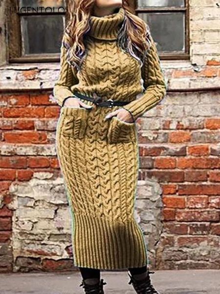 casual dresses women knitted dress turtleneck long sleeve autumn winter solid lady slim pocket straight pullover, Black;gray
casual dresses women knitted dress turtleneck long sleeve autumn winter solid lady slim pocket straight pullover, Black;gray