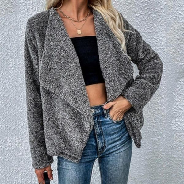 women's jackets zogaa coat women autumn turn-down collar dark gray double-sided fleece long-sleeved cardigan short fur female trendy, Black;brown
women's jackets zogaa coat women autumn turn-down collar dark gray double-sided fleece long-sleeved cardigan short fur female trendy, Black;brown