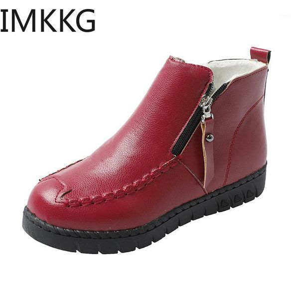 boots fashion leather women ankle winter waterproof warm woman snow female non-slip casual shoes ladies1, Black
boots fashion leather women ankle winter waterproof warm woman snow female non-slip casual shoes ladies1, Black