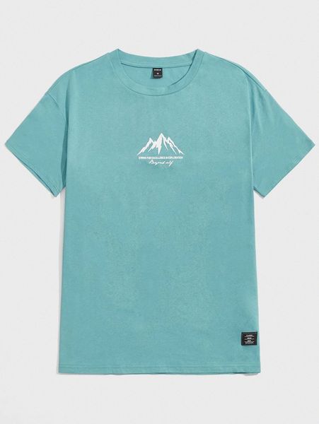 men mountain and slogan graphic patch detail tee h30s#, White;black
men mountain and slogan graphic patch detail tee h30s#, White;black