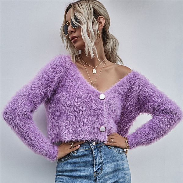blsqr knitted cardigans sweater women v-neck long sleeve buttons female ladies mohair short pullover jumpers 210430, White
blsqr knitted cardigans sweater women v-neck long sleeve buttons female ladies mohair short pullover jumpers 210430, White