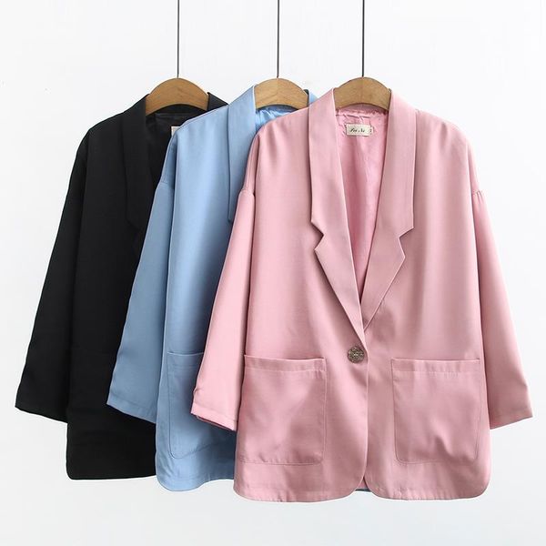 women's suits & blazers 2021 spring women solid color blazer jacket long sleeve pocket coat office lady work style small suit single bu, White;black
women's suits & blazers 2021 spring women solid color blazer jacket long sleeve pocket coat office lady work style small suit single bu, White;black