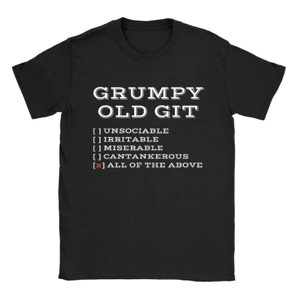 grumpy old git mens t-shirt retired oap funny gift for grandad moaner present, White;black
grumpy old git mens t-shirt retired oap funny gift for grandad moaner present, White;black