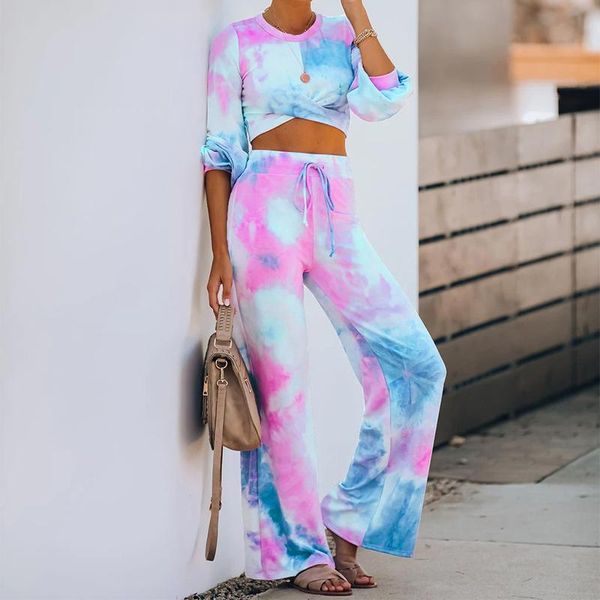 women's tracksuits autumn women two pieces sets tie dye gradient lady long sleeve crop + full pants lace up female shining streetwear, Gray
women's tracksuits autumn women two pieces sets tie dye gradient lady long sleeve crop + full pants lace up female shining streetwear, Gray