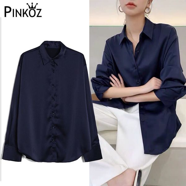 spring simple casual shirt female solid loose long grey satin blouse white office lady women sleeve streetwear 210421
spring simple casual shirt female solid loose long grey satin blouse white office lady women sleeve streetwear 210421
