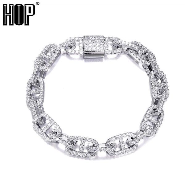 hip hop 11mm iced out cuban tennis chain prong copper + cubic zirconia stones bracelet for women men jewelry link,, Black
hip hop 11mm iced out cuban tennis chain prong copper + cubic zirconia stones bracelet for women men jewelry link,, Black