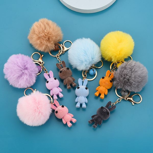 2021 fashion keychain creative flocking doll keychain cute animal rabbit cartoon bag pendant, Slivery;golden
2021 fashion keychain creative flocking doll keychain cute animal rabbit cartoon bag pendant, Slivery;golden