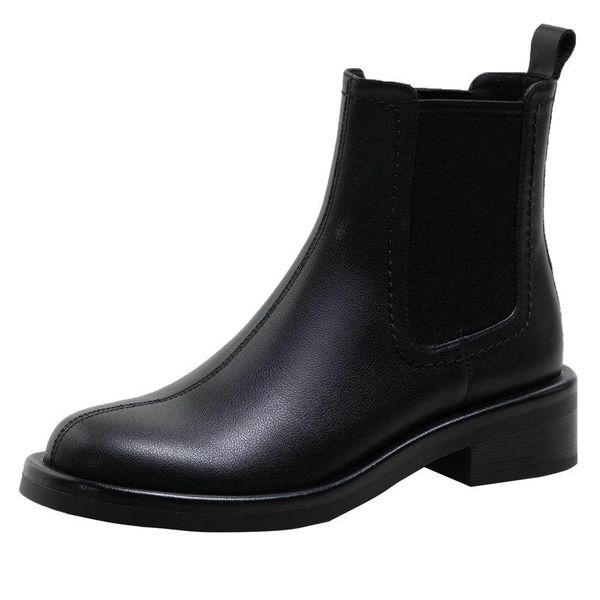 boots basic women ankle casual concise genuine leather round toe thick heels working shoes woman autumn winter, Black
boots basic women ankle casual concise genuine leather round toe thick heels working shoes woman autumn winter, Black