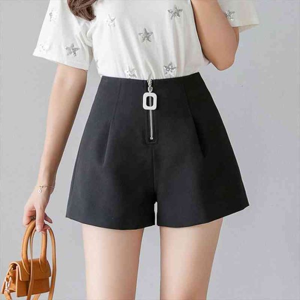 hiawatha summer korean style women shorts chiffon high waist zipper casual wide leg students loose d4202, White;black
hiawatha summer korean style women shorts chiffon high waist zipper casual wide leg students loose d4202, White;black