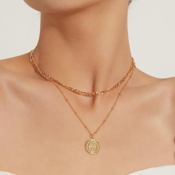 pendant necklaces cross pattern coin necklace for women clavicle chain layered short 2021 fashion jewelry gold silver color
pendant necklaces cross pattern coin necklace for women clavicle chain layered short 2021 fashion jewelry gold silver color