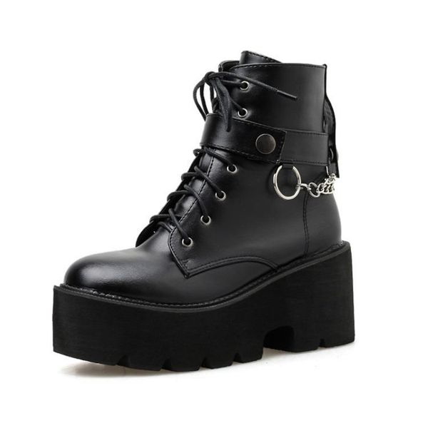 boots chain women ankle gothic black punk style platform shoes leather block heel female footwear autumn botas mujer
boots chain women ankle gothic black punk style platform shoes leather block heel female footwear autumn botas mujer