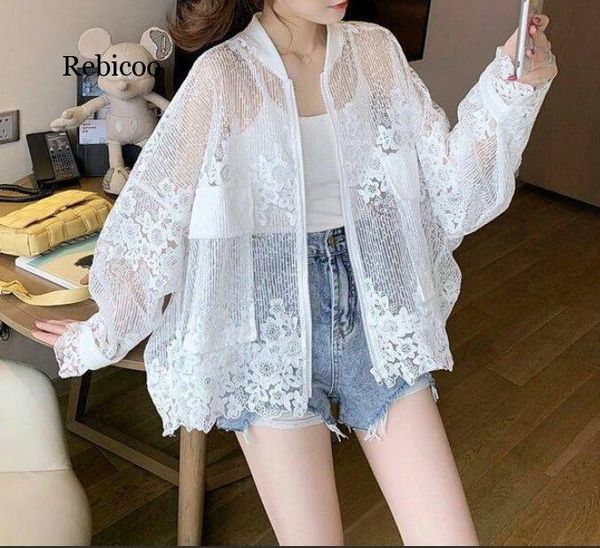 women's jackets summer lace jacket women plus size parka casual femal coat hollow out embroidery floral elegant loose outwear, Black;brown
women's jackets summer lace jacket women plus size parka casual femal coat hollow out embroidery floral elegant loose outwear, Black;brown
