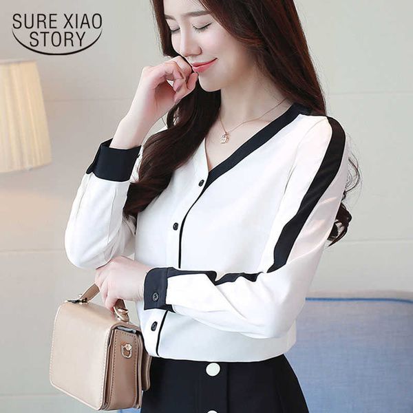 chiffon shirt women's long sleeve spring slim bottoming shirt loose women shirts v neck womens and blouse 2084 50 210528, White
chiffon shirt women's long sleeve spring slim bottoming shirt loose women shirts v neck womens and blouse 2084 50 210528, White