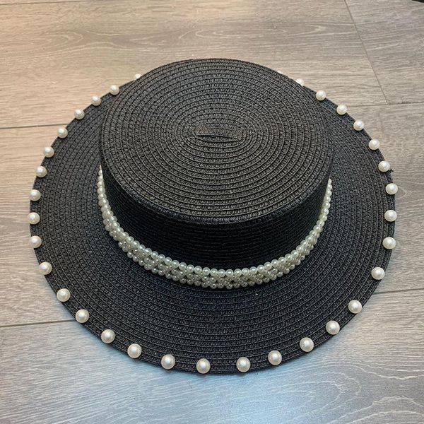 handmade pearl straw hat wild big brim female summer seaside vacation beach gorro for women wide hats, Blue;gray
handmade pearl straw hat wild big brim female summer seaside vacation beach gorro for women wide hats, Blue;gray