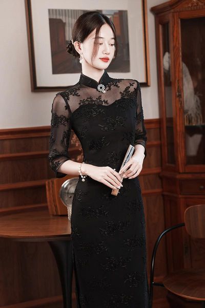 ethnic clothing perspective mesh vintage summer qipao female solid bodycon chinese dress black traditional oriental cheongsams formal g, Red
ethnic clothing perspective mesh vintage summer qipao female solid bodycon chinese dress black traditional oriental cheongsams formal g, Red