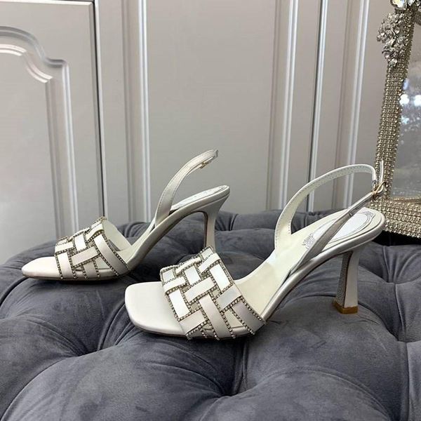 sandals latest design for rivets classical style elegant temperament stylish plaid high-heeled with twist weave, Black
sandals latest design for rivets classical style elegant temperament stylish plaid high-heeled with twist weave, Black
