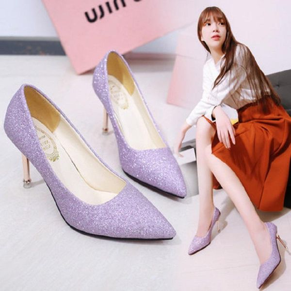dress shoes 2021 spring and autumn high-heeled with sequins pointed shallow mouth fashion women's, Black
dress shoes 2021 spring and autumn high-heeled with sequins pointed shallow mouth fashion women's, Black