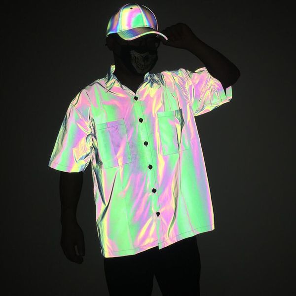 high visibility shirts 100% polyester oversize short sleeve rainbow safety reflective shirt men 3m glow in the dark mens t-shirts, White;black
high visibility shirts 100% polyester oversize short sleeve rainbow safety reflective shirt men 3m glow in the dark mens t-shirts, White;black
