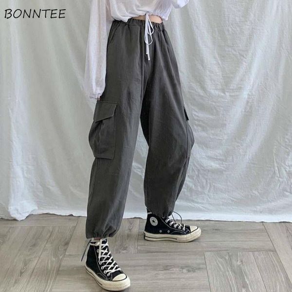 pants women solid beam feet casual cargo trousers female all-match bf high waist student chic daily full pant women's & capris, Black;white
pants women solid beam feet casual cargo trousers female all-match bf high waist student chic daily full pant women's & capris, Black;white