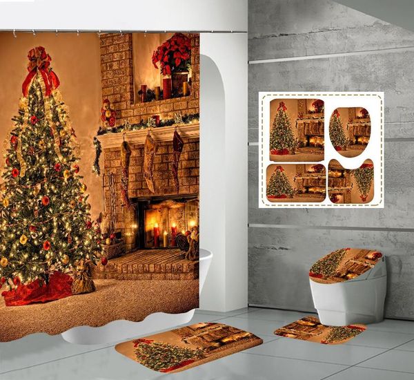 shower curtains christmas curtain waterproof entrance doormat bathroom for bath 4pcs set anti-slip rug home toilet seat cover floor mat
shower curtains christmas curtain waterproof entrance doormat bathroom for bath 4pcs set anti-slip rug home toilet seat cover floor mat