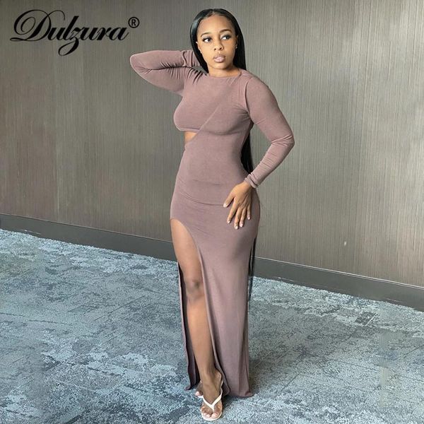 casual dresses dulzura solid women long sleeve midi dress o neck hollow out side slit bodycon streetwear party elegant 2021 autumn wint, Black;gray
casual dresses dulzura solid women long sleeve midi dress o neck hollow out side slit bodycon streetwear party elegant 2021 autumn wint, Black;gray
