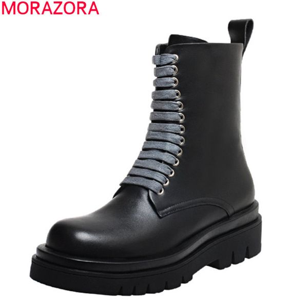 morazora big size 34-43 women boots genuine leather boots thick heels square toe lace up ankle boots for woman 210506, Black
morazora big size 34-43 women boots genuine leather boots thick heels square toe lace up ankle boots for woman 210506, Black