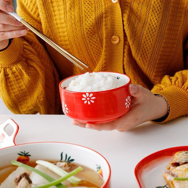 creative household ceramic bowl spoon 4 inch 5 rice noodles net red salad soup tableware bowls
creative household ceramic bowl spoon 4 inch 5 rice noodles net red salad soup tableware bowls