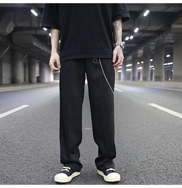 men's pants and women's straight large lazy style loose black multifunctional street fashion casual
men's pants and women's straight large lazy style loose black multifunctional street fashion casual
