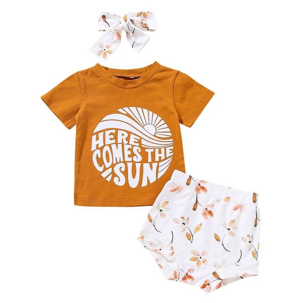 clothing sets toddler kids baby girls t-shirt letter sun shorts floral headbands outfits born infant clothes, White
clothing sets toddler kids baby girls t-shirt letter sun shorts floral headbands outfits born infant clothes, White