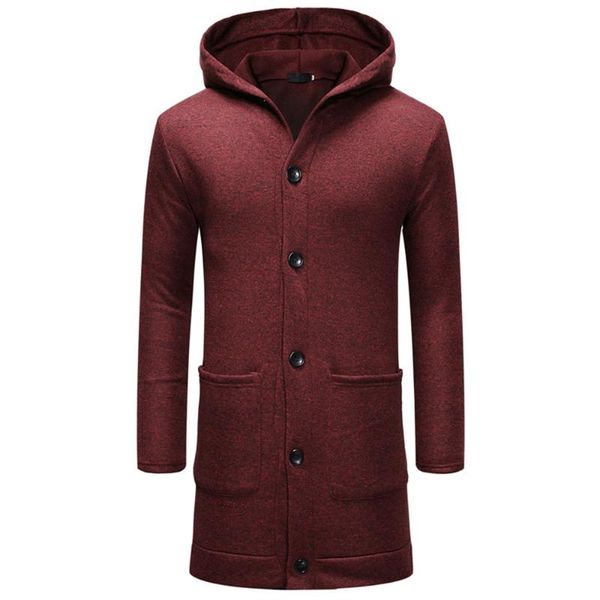 men's wool & blends men long coat grey autumn 2021 single breasted hooded sleeve solid color pocket fashion loose casual western style, Black
men's wool & blends men long coat grey autumn 2021 single breasted hooded sleeve solid color pocket fashion loose casual western style, Black