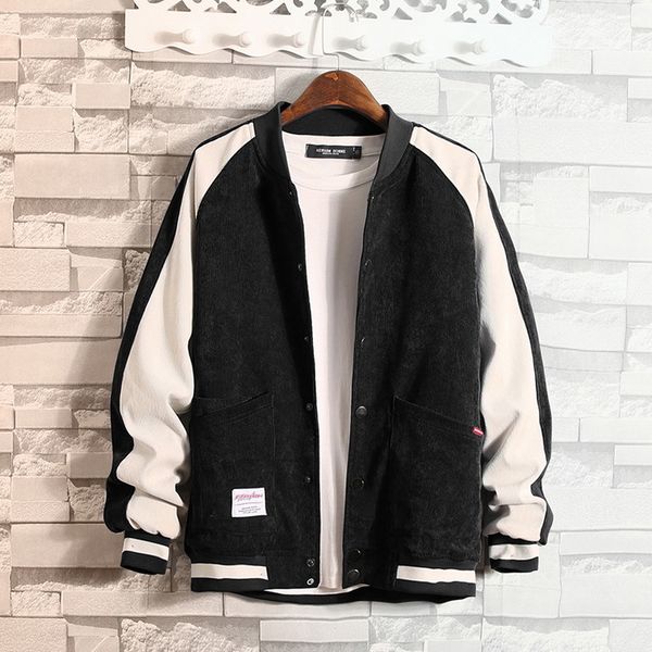 downs baseball college button patchwork coat men's bomber large size m-3xl fashion jacket men, Black
downs baseball college button patchwork coat men's bomber large size m-3xl fashion jacket men, Black