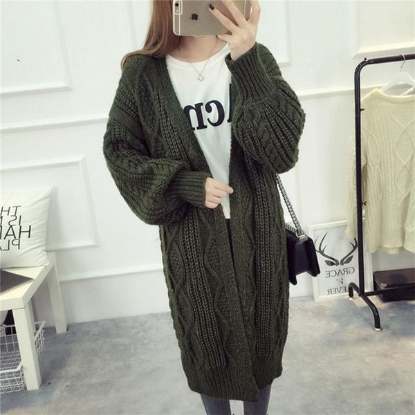 women's sweaters autumn winter knitted warm sweater women lantern sleeve cardigan casual long cardigans female loose jumper, White;black
women's sweaters autumn winter knitted warm sweater women lantern sleeve cardigan casual long cardigans female loose jumper, White;black