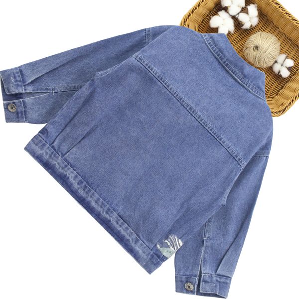 girls denim jacket flower appliques girl coats kids spring autumn childrens jacket casual style childrens clothes for girls, Blue;gray
girls denim jacket flower appliques girl coats kids spring autumn childrens jacket casual style childrens clothes for girls, Blue;gray