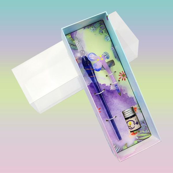jade flower glass dip pen with colour ink ,painting transparent gradual change color gift box suit fountain pens
jade flower glass dip pen with colour ink ,painting transparent gradual change color gift box suit fountain pens