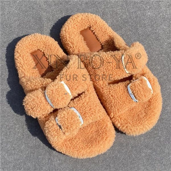 ladies fur indoor slippers real wool flat outdoor european and american fahion wholesale, Black
ladies fur indoor slippers real wool flat outdoor european and american fahion wholesale, Black